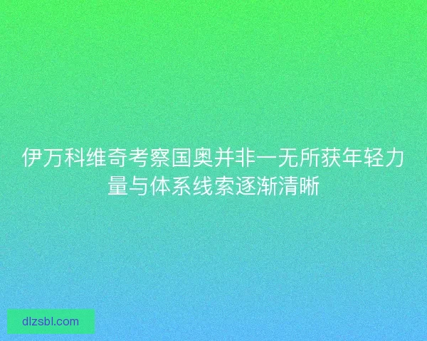 伊万科维奇考察国奥并非一无所获年轻力量与体系线索逐渐清晰